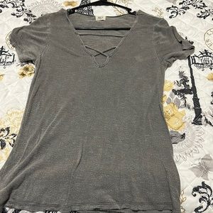 Grey dressy shirt